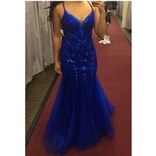 Gorgeous Royal Blue Mermaid Style Prom Dress ONLY WORN ONCE  