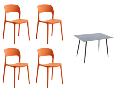 Kunststoff Stapelbar Modern Standard Stil Terrasse Indoor Retro Stühle Esstisch