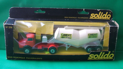 miniature camion semi remorque ciment Solido 376 made in france pulvérulents mercedes | Vinted