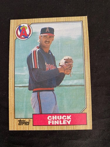 CHUCK FINLEY (ANGELS PITCHER) 1988 SIGNED COLOR 8 X 10 PHOTO + FINLEY RC's - Picture 10 of 12