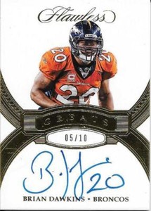 brian dawkins signed football