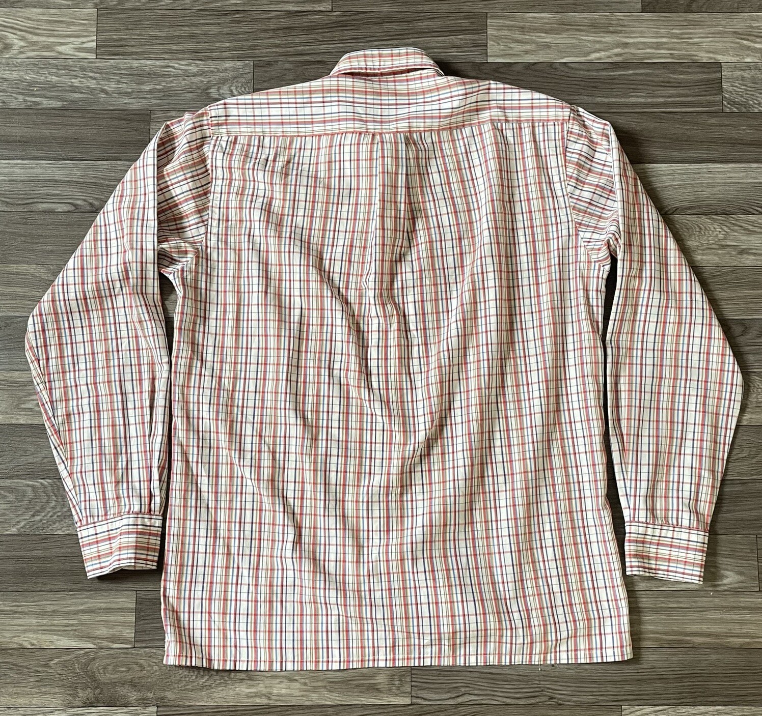 Camicia vintage Yves Saint Laurent con bottoni uomo grande manica lunga a quadri YSL