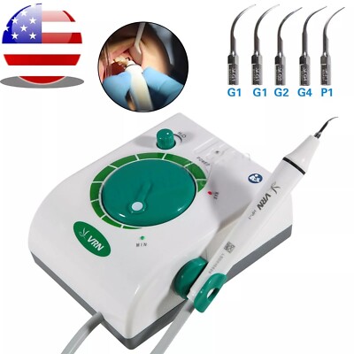 Dental Ultrasonic Scaler Teeth Cleaning Machine Calculus Remover with 5 Tips