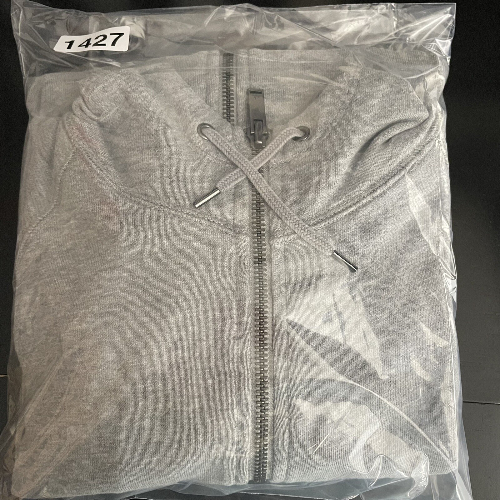 Calvin Klein Jeans Grey Full Zip Sweatshirt Hoodie Long Sleeve Adult Size XL