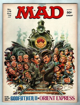 MAD Magazine #178 & 181 Alfred E Neuman 1975 Godfather II cover
