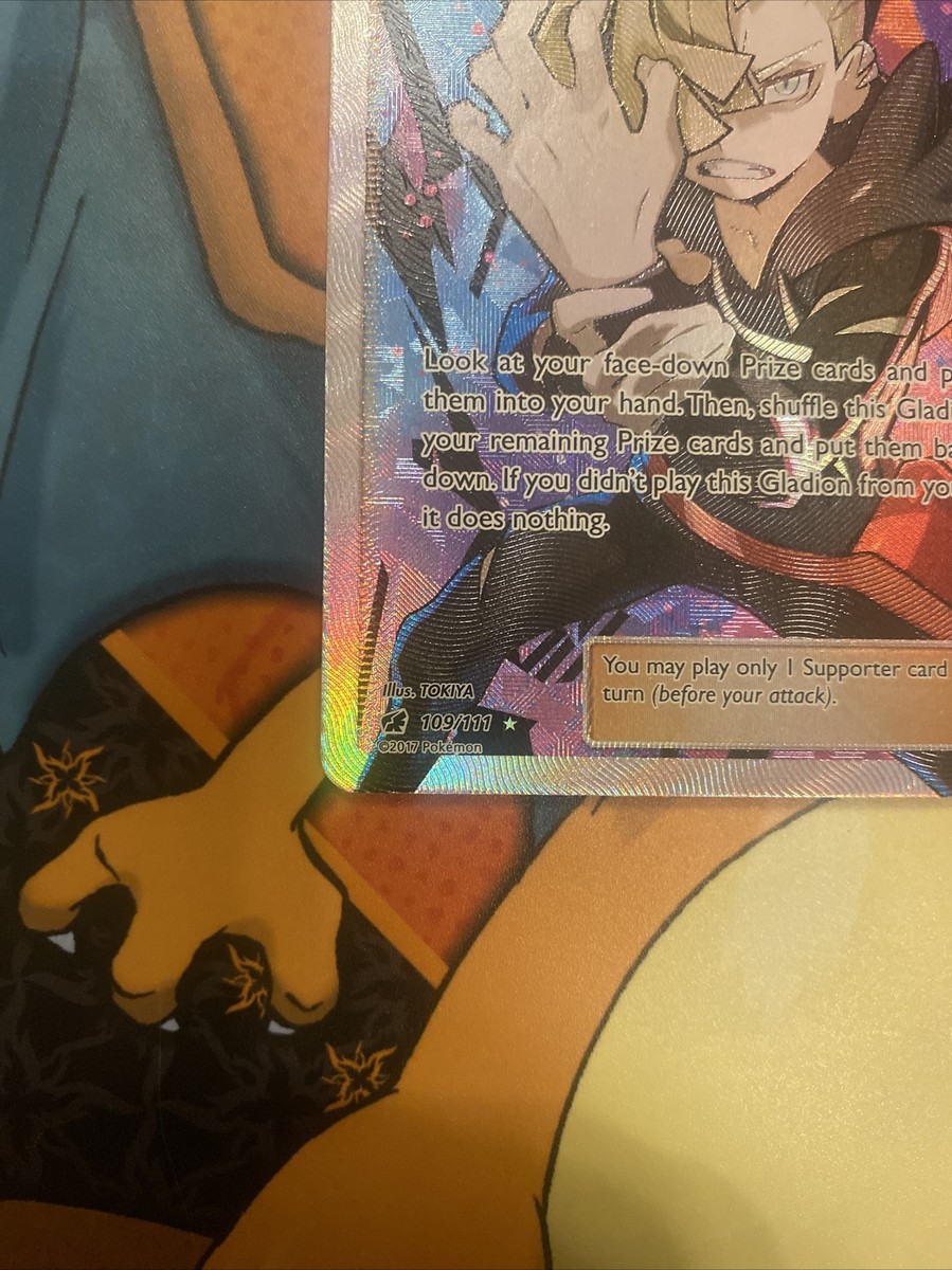 Pokemon Gladion Crimson Invasion 109/111 Holo Full Art Near Mint!