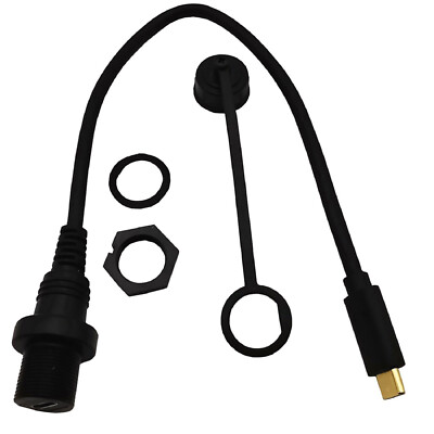 USB 3.1 Type-C Male to Female Car Flush Panel Mount Extension Waterproof Cable p