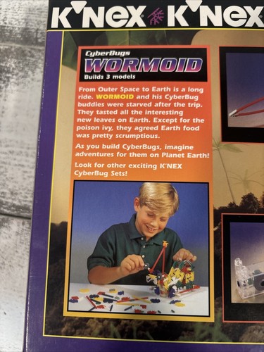 New K'NEX Cyberbugs Wormoid power pack motorized 1995 toy Rare SEALED - Picture 9 of 10