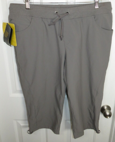 *NWT* Cabelas Womens Triune Capris LG UPF Stretch Outdoors Drawstring Pull On