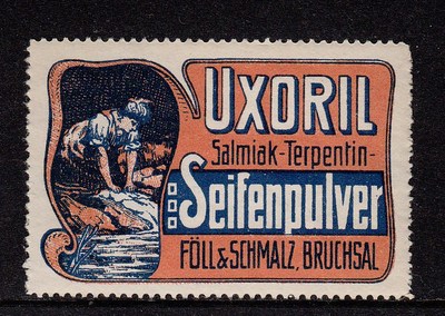 414427/ Reklamemarke - Uxoril Seifenpulver - Föll & Schmalz - Bruchsal