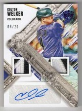 COLTON WELKER RC AUTO 2022 Diamond Kings Material Signatures /20 Purple ID:34110