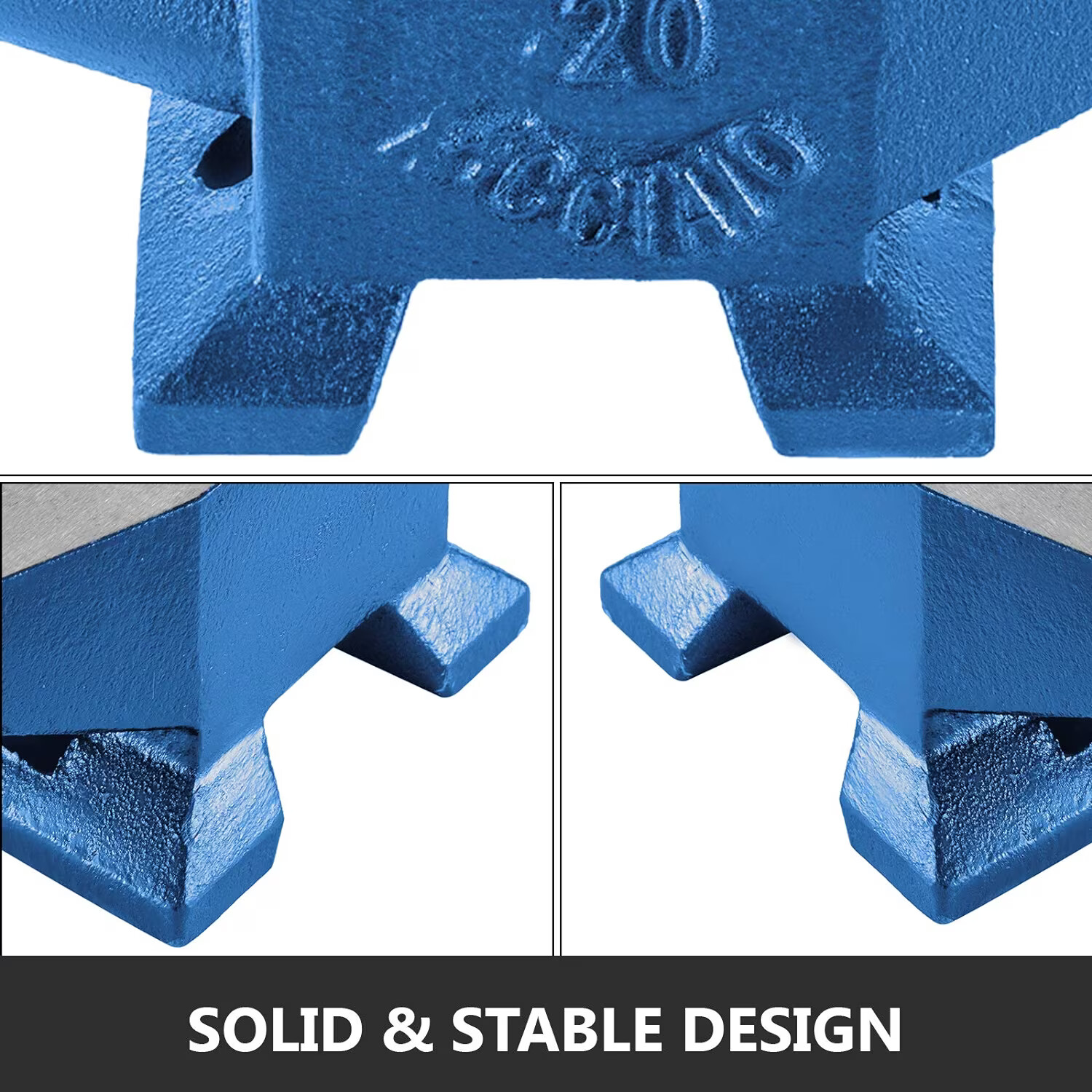 Happybuy Steel Anvil 20Kg/44Lbs Round Horn Anvil Metalsmith Blacksmith