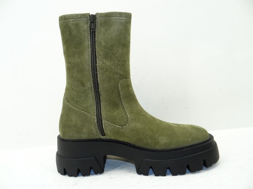 Botas de plataforma para mujer Bronx O-Tizz talla 39 Kahki - Imagen 8 de 10