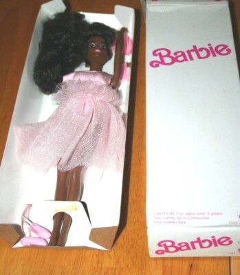 Very Rare 1991 Black Ballet Barbie in Box/Removed to Photo and see doll-As Is