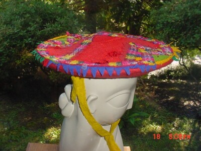 OLD HIGHLAND PERUVIAN QUECHUA INDIAN FLAT HAT