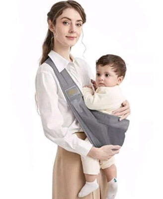 Mumgaroo Multifunktions Babytragetuch Grau