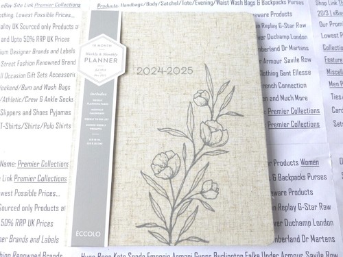 2024-2025 Diary Eccolo 18month Weekly & Monthly Planner Asst-Look Cover Diaries - Picture 36 of 104