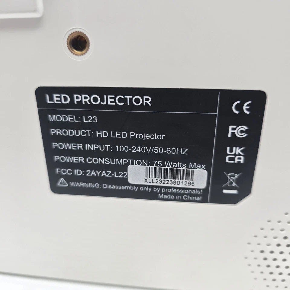 DBPower L23 LCD VIDEO PROJECTOR HDMI USB VGA AUX AV Works Tested - Image 2 of 4