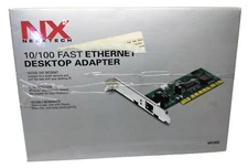 New In Open Box Nexxtech 10/100 Ethernet Desktop Adapter PCI