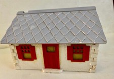 Vintage 1950's Plasticville Single Story House -0/027 Gauge - Incomplete/Glued