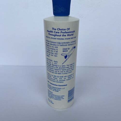 No Rinse Shampoo 16 oz Rinse Free New No Seal Healthcare Squeeze Bottle - Picture 3 of 4