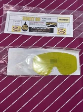 Rip n Roll Replacment Lens Yellow Tint Plain Lens Scott 89 Motocross Goggles