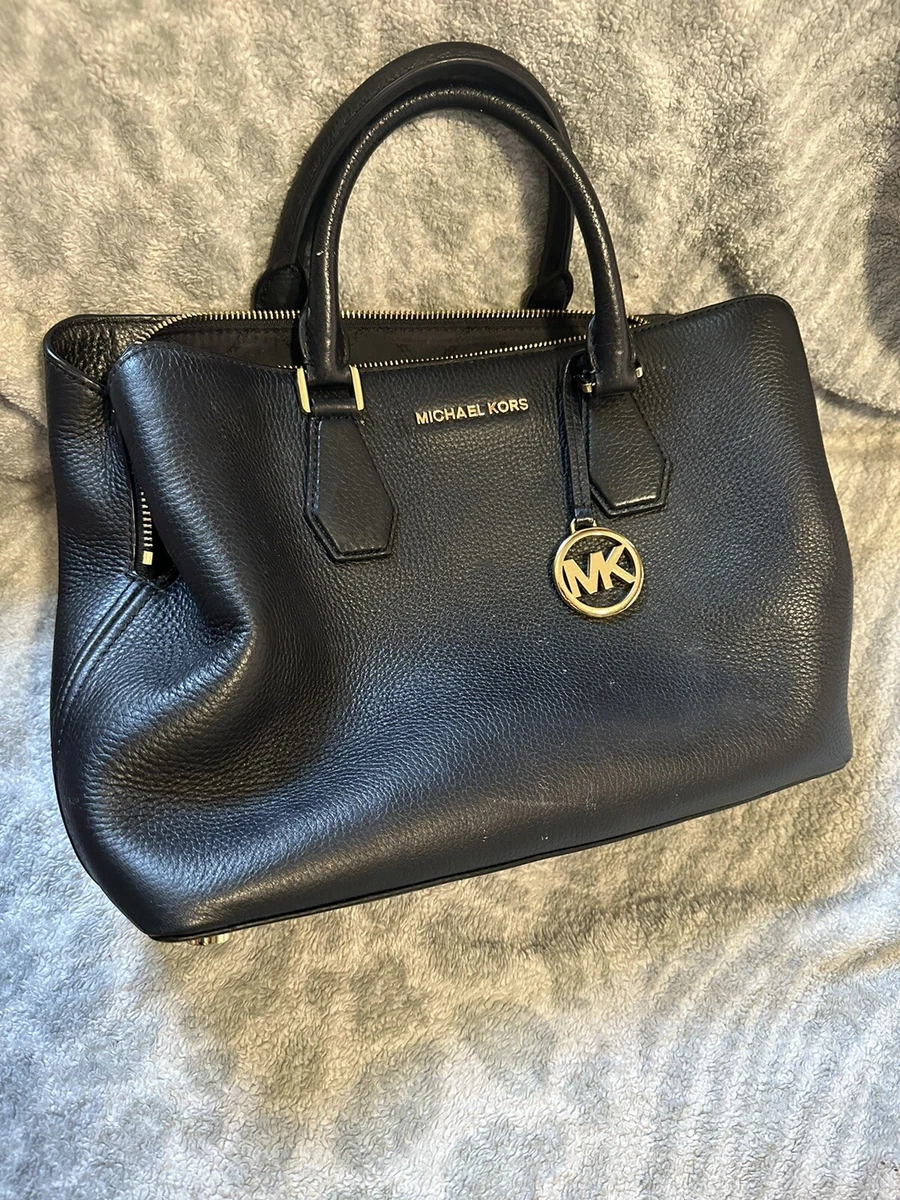 Used] Michael Kors handbag Michael Kors ROLLINS Rollins small satchel  pebble leather cowhide 2WAY shoulder bag grain leather Black ref.576557 -  Joli Closet