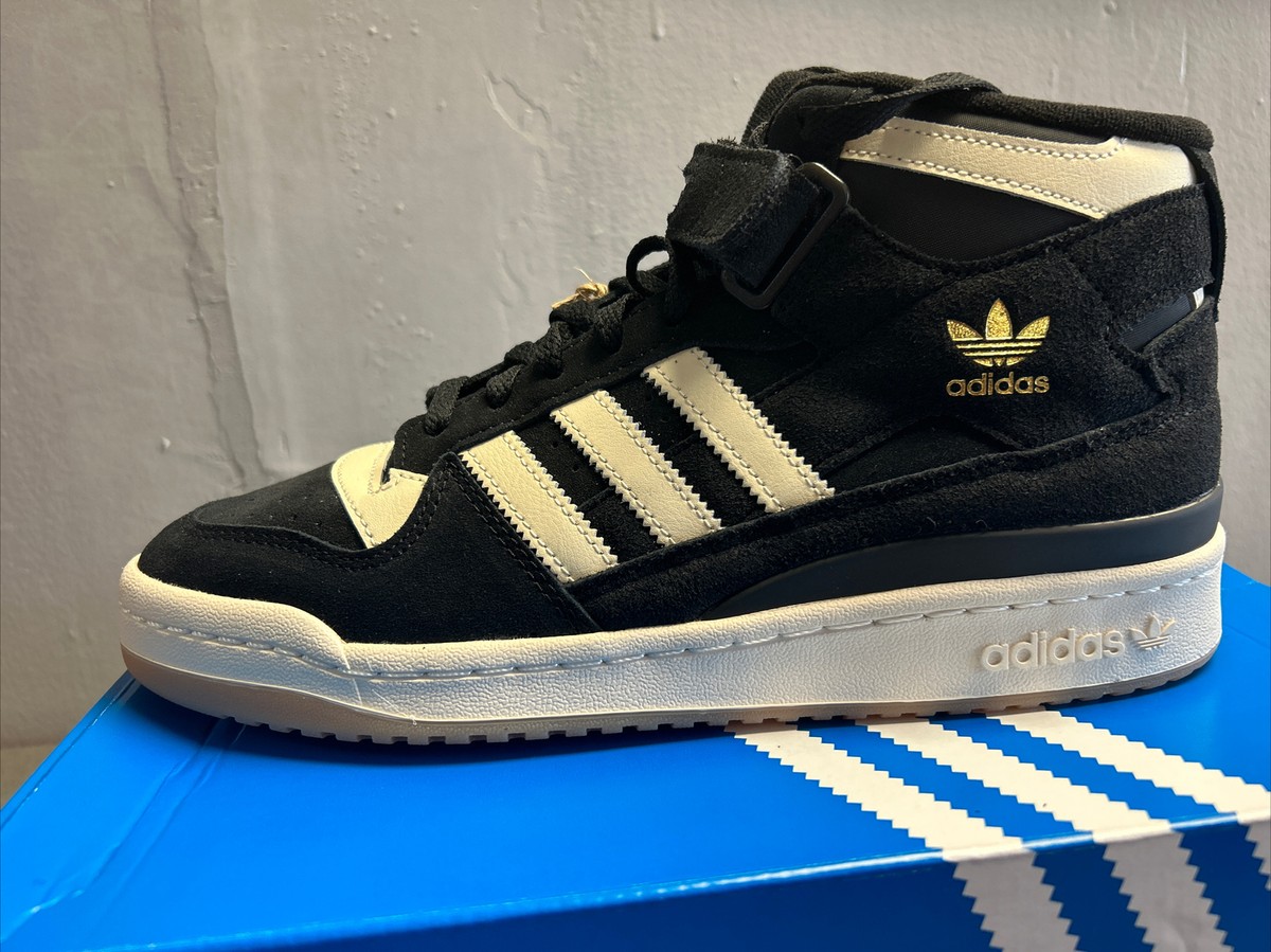 Adidas Men's Forum Mid Originals Size 8 Black White FZ6252