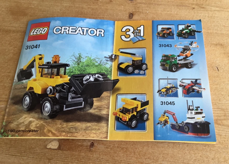 LEGO Creator 31041 Construction Vehicles, photo 4 of 5