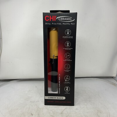 CHI Air 1.5'' Tourmaline Ceramic Spring Curling Iron, Carbon Black