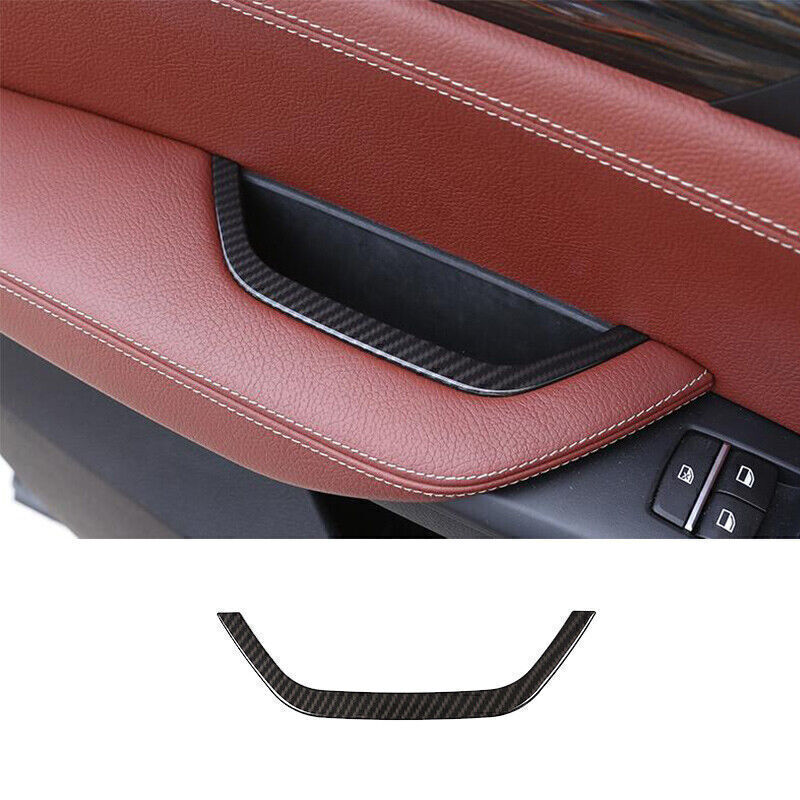 For BMW X3 F25 X4 F26 2011-2018 Carbon Fiber Front Door storage box Frame Trim