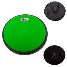 PAITITI 8 Inch Silent Portable Practice Drum Pad Round Shape with Carrying Bag