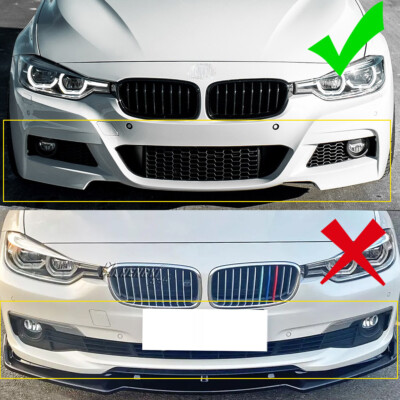 Front Bumper Lip Splitter For BMW 3 Series F30 F31 M Sport 2012