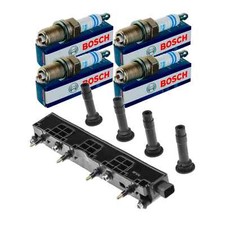 NTY SET Zündspule + 4x BOSCH Zündkerze für Opel Astra G Caravan F35_ 1.6 Vectra