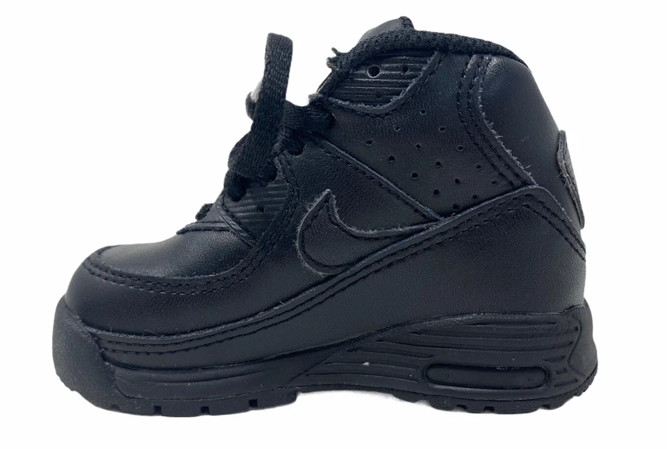 Nike Little Air Max 90 TD Sneaker Boot Shoes Black (317217-004) Toddler Size 5c - Image 4 of 4