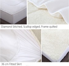 Aus Made Reversible Wool Woollen Underlay Underblanket Topper Pad - ALL SIZE — image 4