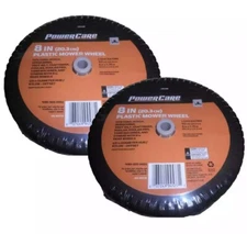 2-PK Powercare 8 in. x 175 in. Universal Plastic Wheel Set for Lawn Mowers