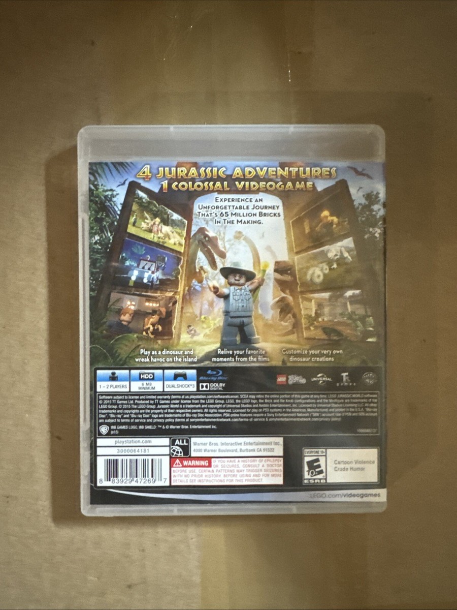 LEGO Jurassic World (Sony PlayStation 3, 2015) 883929472697| eBay