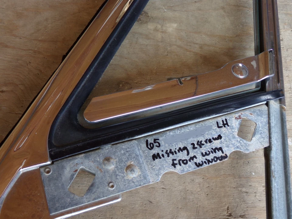 Plymouth Satellite 1965 ala derecha ventana de viento OEM 64 Belvedere Sport Fury Foto 2 de 4