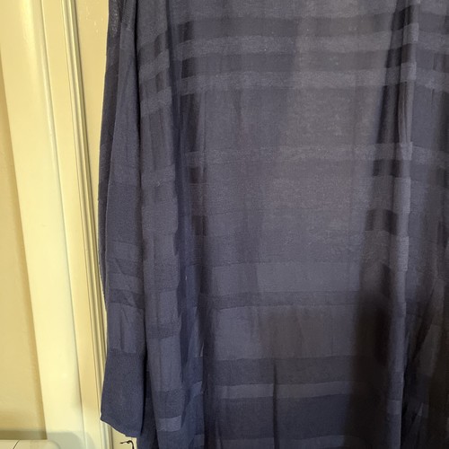 New Ava & Viv Navy Blue Longline Sweater Cardigan Duster Plus Size 4X NWT Pckts - Picture 17 of 24