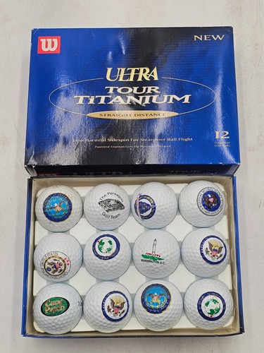 United States Government Set 12 Golf Balls Ultra CIA Pentagon NSA GREAT GIFT