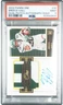 2022 Panini One Dual Patch Auto BREECE HALL GOLD ROOKIE RPA /10 #39 RC PSA 9