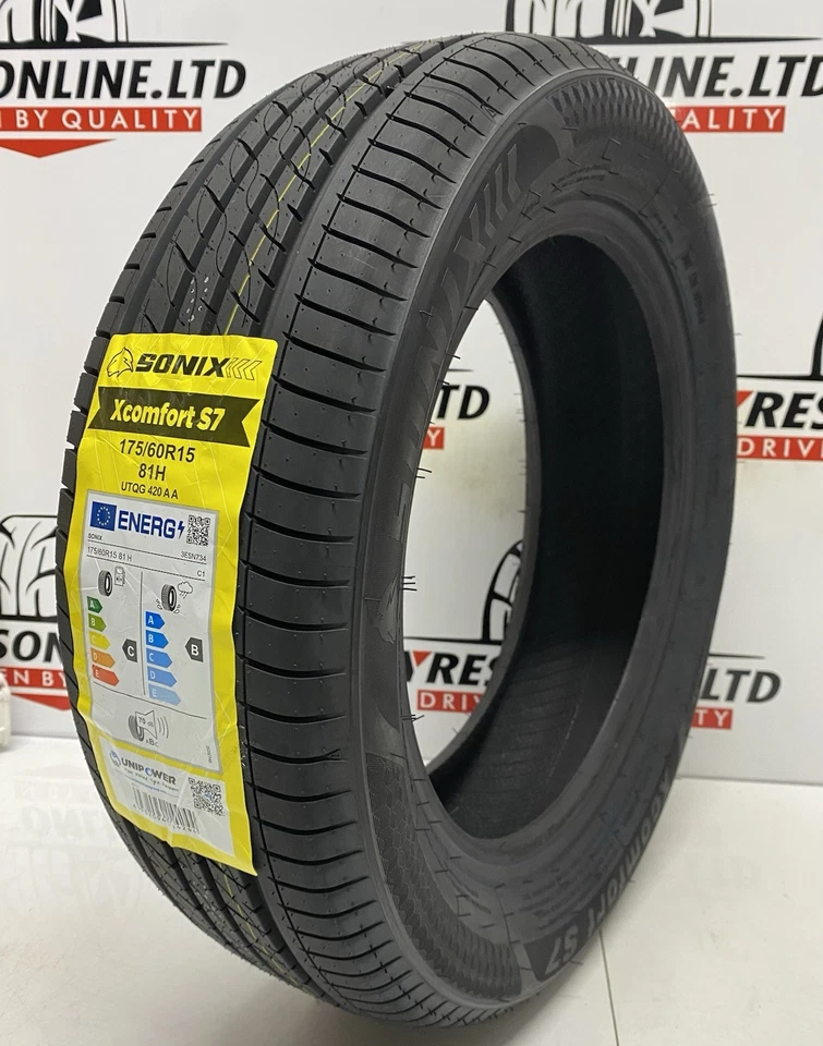2 X 175 60 15 SONIX 175/60R15 81H BRAND NEW C & B RATED M+S TYRES 1756015 - Image 3 of 4