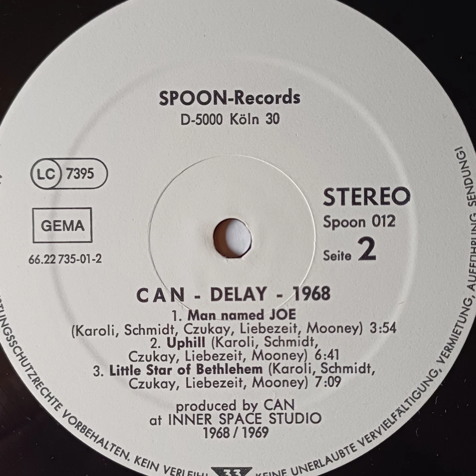 CAN "DELAY 1968", Vinyl LP 33t, SPOON 012 Germany 1981 TBE - Photo 4/4