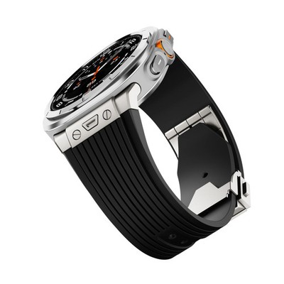 Luxury Sport Watchband for Samsung Galaxy Watch Ultra 47mm Stainless Steel Band