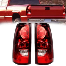 Tail Light Assembly Compatible with 2003 2004 2005 2006 Chevy Chevrolet Silve...