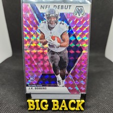 JK DOBBINS 2021 Panini Mosaic PINK Camo Prizm RC #275 Ravens Broncos
