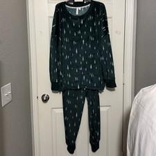 Joyspun Women's Pajama Top, Joggers Pajama Set, Size 2X New No Tags