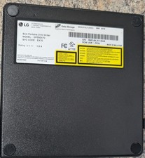 LG GP55EX70 Slim Portable DVD Writer Black USB-A
