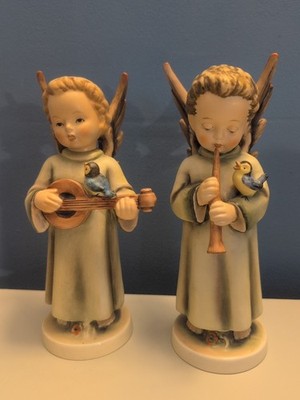 Hummel Festival Harmony Set~Angels~Mandolin #172/0 & Flute & 173/0~TMK 6~MINT